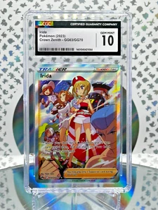 CGC 10 Irida GG63/GG70 Crown Zenith Full Art Pokemon Trainer Karte - Bild 1 von 1