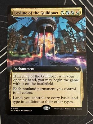 1x Foil Leyline Of The Guildpact (418) Extended Art Murders At Karlov Manor NM - Image 1 of 2