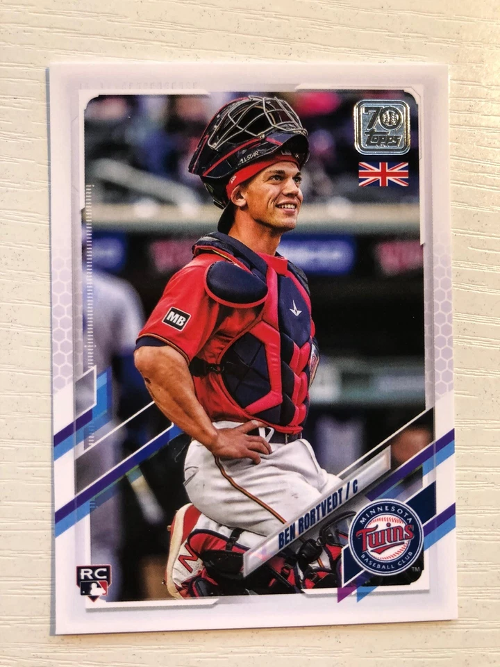 2021 Topps UK Edition Ben Rortvedt Twins RC 180 - Image 1 of 1