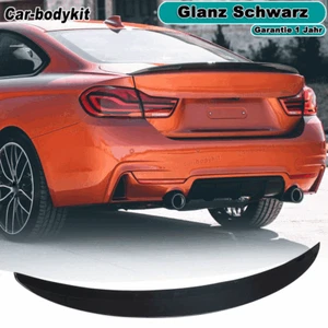 Glanz Schwarz Heckspoiler Kofferraum Spoiler Lippe für BMW F32 420i Coupe 13-19 - Picture 1 of 12