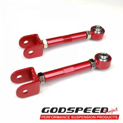 Fits 89-98 240SX S13 S14 Adjustable Rear Traction Rods Heavy Duty Steel Set of 2 - Image 1 of 4
