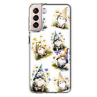 For Samsung Galaxy S22 Shockproof Case Cute White Daisies Gnomes