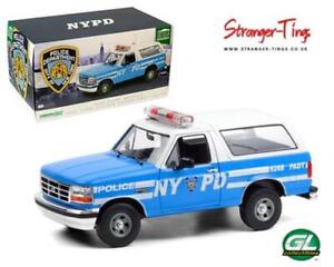Greenlight 1992 Ford Bronco New York Police NYPD 1/18 Scale Model Diecast 19087