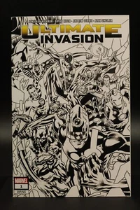 Ultimate Invasion (2023) #1 Bryan Hitch 1 in 50 B&W Sketch Variant Cover NM - Bild 1 von 3