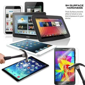 Tempered Glass Screen Protector Film For Samsung Galaxy Tablet / IPAD / LG G PAD - Picture 1 of 8