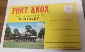 FORT KNOX, KENTUCKU POSTCARD 14 VIEWS 1962  E302 - Picture 1 of 2