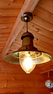 Retro Deckenlampe, Farbe Messing brüniert - Bild 1 von 2