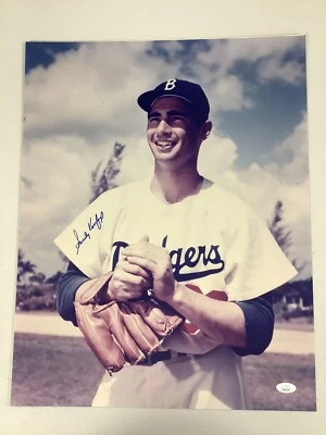 Sandy Koufax Signed Photo 16x20 Autograph Baseball Brooklyn Dodgers HOF JSA 2 - Image 1 of 3