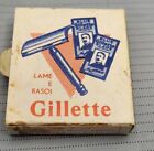 Vintage Gillette razor Advertising Italy Matchbox Italian match box