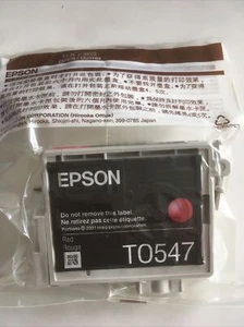 Epson T0547 Red Ink Cartridge. Genuine Sealed. No Box - Picture 1 of 2