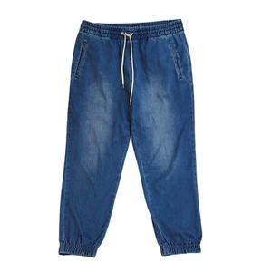 Gap Mid Blue Tapered Leg Denim Jeans Uk Men's Size M W32 L27 J261 - Picture 1 of 4