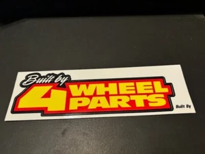 4WP 4 Wheel Parts BUILT BY BB Custom OEM Sticker Decal 8X2.5 - Picture 1 of 1