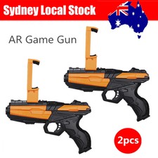 2pcs AR GUN Reality Console with AR Gaming App Bluetooth Connecting Wireless Toy
