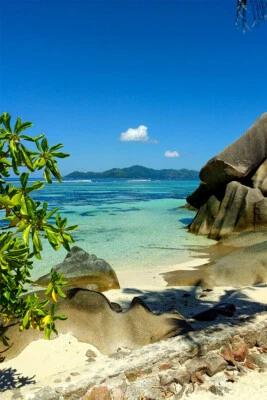 La Digue Seychelles Mar Paisaje Pintura Impresión Pared Decoración Hogar - PÓSTER 20x30 Foto 1 de 3