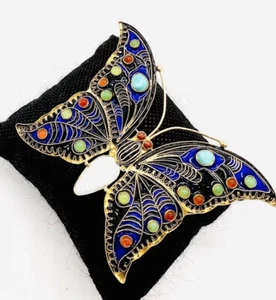 Broche vintage de plata esterlina mariposa MMA CLEO 1992 Museo Metropolitano Arte MMA - Imagen 1 de 9