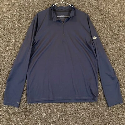 Eastern Mountain Sports Pullover Mens Large Navy Blue 1/2 Zip Lightweight Hiking - Image 1 of 4