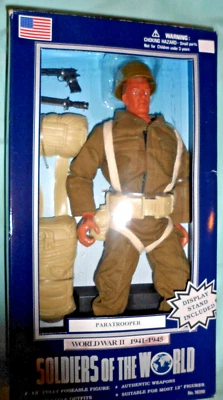 Soldados del Mundo, Segunda Guerra Mundial 1941-45, Figura de Acción Paracaidista, Nuevo Foto 1 de 3