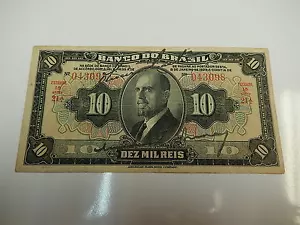 BILLETE / BANKNOTE DE BRASIL 10.000 REIS DIEZ MIL REIS - Imagen 1 de 2