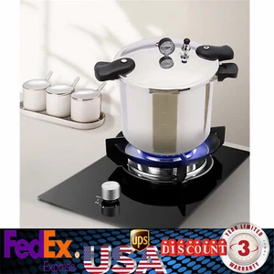 Olla de presión grande 22L utensilios de cocina con válvula de liberación de manómetro 90kpa - Imagen 1 de 18