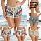 5 Color Crochet Beach Shorts Women's Fashionable Elastic Waist Swimwear Cover