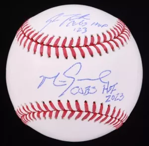Mark Grace & Shawon Dunston Signed ML Baseball "Cubs HOF 2023" Chicago All Stars - Picture 1 of 7