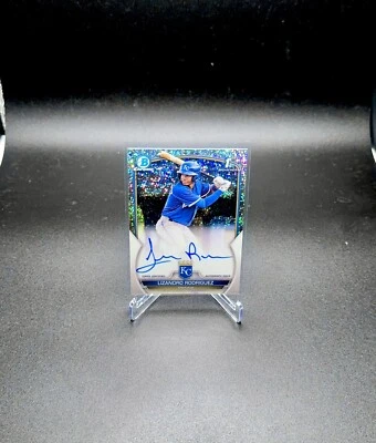 2023 Bowman Chrome Lizandro Rodriguez 1st Auto Speckle Refractor # /299 SP RC - Image 1 of 2