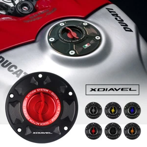 CNC Fuel Keyless Fuel tank Gas Cap Cover for DUCATI SUPERLEGGERA DIAVEL X-DIAVEL - Picture 1 of 9