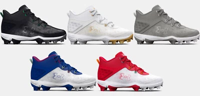 Under Armour Boy's UA Harper 8 Mid RM Youth Baseball/Softball Molded Cleats - Image 1 of 2