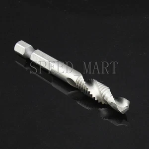 M8x1.25mm HSS Métrico 1/4" Vástago Hexagonal Broca y Tornillo Grifo Máquina Herramienta de Mano  - Imagen 1 de 1