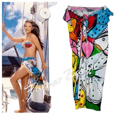 Swiminista X James Peter Henry Superb Long Sarong Sydney Opera House Print Neu - Bild 1 von 4