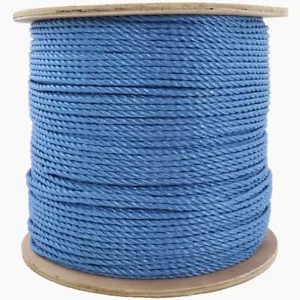 6mm Blue Rope 500M Drum - Cable Pulling Polypropylene Draw Cord - Picture 1 of 8
