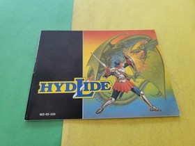 1989 Nintendo NES Hydlide Instruction Manual Booklet Only 