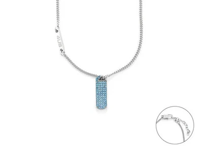 Collana STEEL TARGA ZIRCONI CELESTI 4US Cesare Paciotti Uomo - Immagine 1 di 3