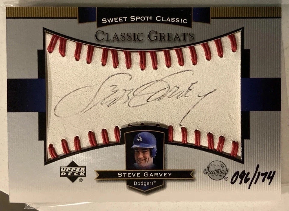 Upper Deck Sweet Spot Classics Classic Signatures 2002 Steve Garvey automático/174 Foto 1 de 2