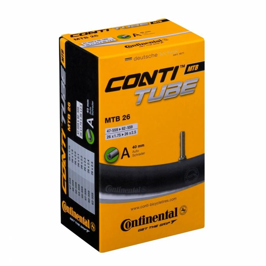 Inner tube bike 26 x 1.75-2.50 Continental standard valve 40 mm - Image 1 of 1