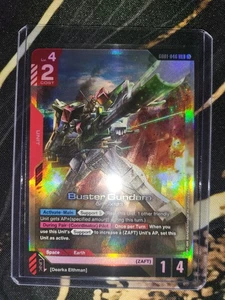 Buster Gundam - Gundam Card Game G001-046 Legendary Rare Holo Foil Textured NM+ - Picture 1 of 2