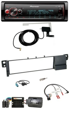 Pioneer Bluetooth DAB USB Lenkrad Autoradio für BMW 3er E46 2001-2007 Quadlock - Bild 1 von 4