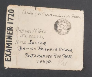 WWII 1942 BRITISH POW IN JAPAN CAMP CENSORED COVER TO TOKYO. - Picture 1 of 2