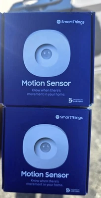 Samsung SmartThings Motion Sensor ZigBee Alexa Z-wave ..  2 Sensors Brand New - Image 1 of 4