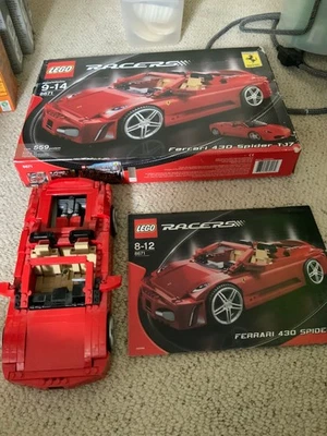 LEGO Racers 8671 Ferrari 430 Spider w Manual 2006 and box - Image 1 of 4