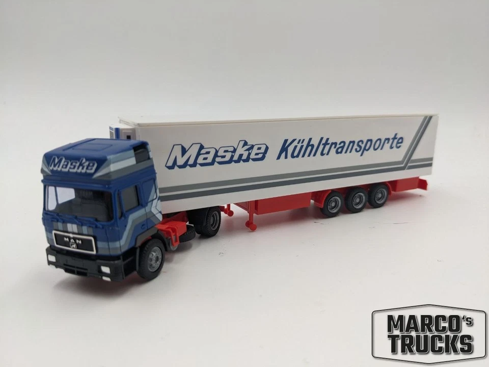 AWM MAN F90 high roof Refrigerated semitrailer „Maske Cooltransporte“ 1:87 /AWU2 - Image 1 of 1