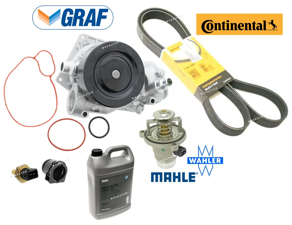 Bomba de agua termostato sensor correa enchufe refrigerante OES para BMW 750Li Alpina xDrive Foto 1 de 1