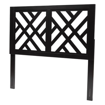 Cabecero de madera Aliya, King, marrón espresso Foto 1 de 4