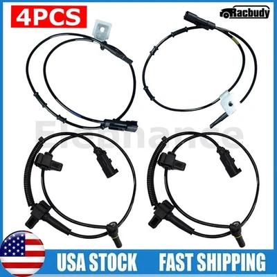 Sensores de velocidad de rueda ABS delanteros y traseros 4 piezas para GMC Sierra Chevrolet Tahoe 2014-19 Foto 1 de 4
