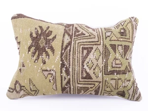 Rug Design Pillow Cover,Turkish Anatolian Design Cushion Case,Decorative Pillow - Picture 1 of 8