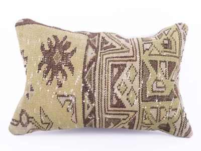 Rug Design Pillow Cover,Turkish Anatolian Design Cushion Case,Decorative Pillow - Image 1 of 4