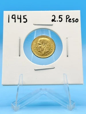 1945 2.5 Pesos Mexico Gold Coin - Image 1 of 2