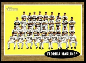 2011 Topps Heritage Florida Marlins Florida Marlins #192 - Picture 1 of 2