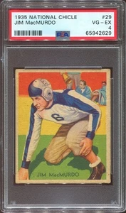 1935 National Chicle #29 Jim MacMurdo RC PSA 4 Philadelphia Eagles U. Pittsburgh - Picture 1 of 1