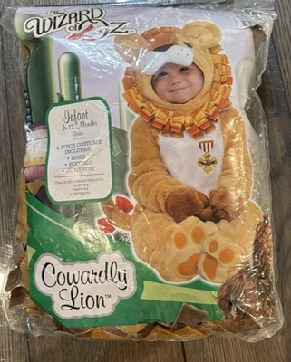 Disfraz El Mago de Oz León Cobarde Bebé 6-12 Meses Foto 1 de 4